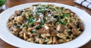 Mushroom Risotto in Hindi