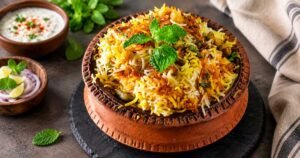 Vegetable biryani in Hindi