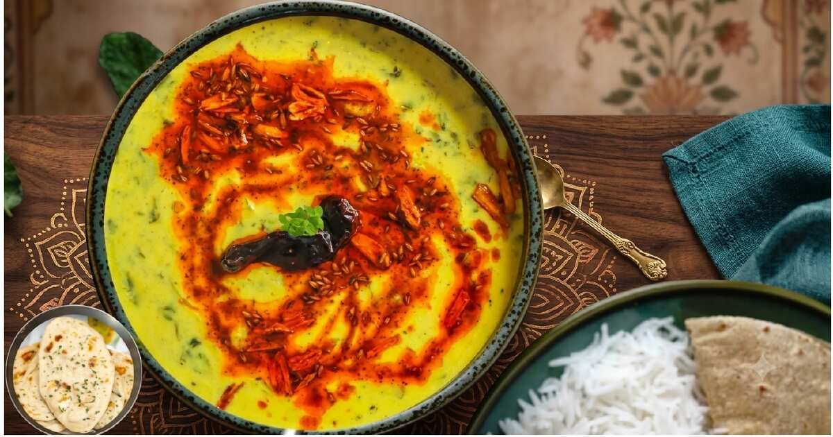 Palak Kadhi Recipe