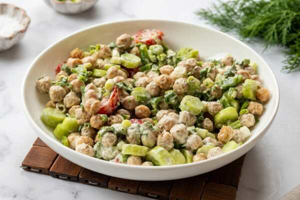 Soya Chunks Yogurt Salad