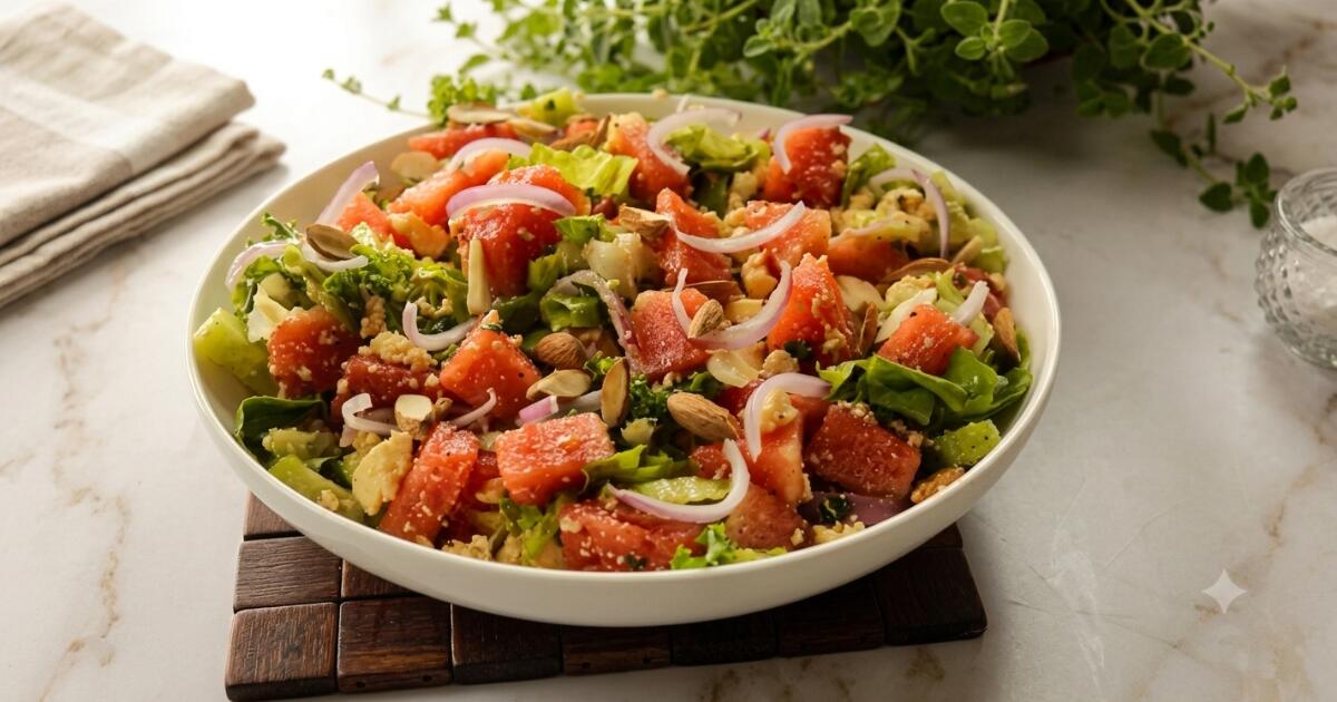 Watermelon Paneer Salad