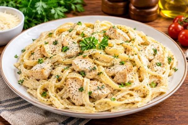 Fettuccine Alfredo Recipe in Hindi