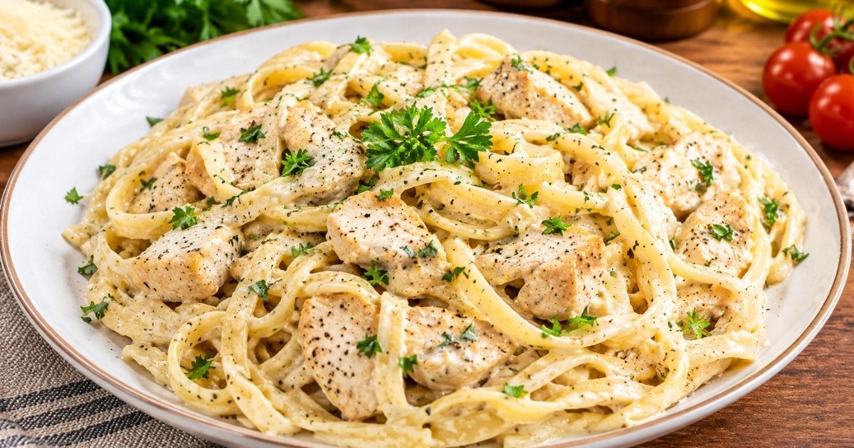 Fettuccine Alfredo Recipe in Hindi